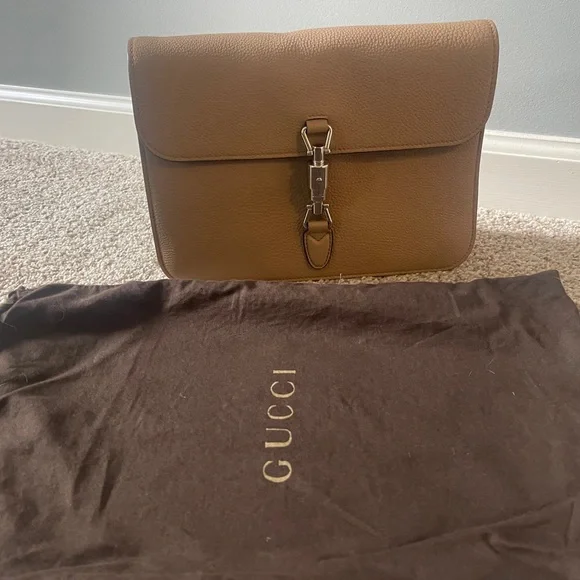 Gucci Beige Leather Jackie Crossbody Bag - Picture 3 of 16